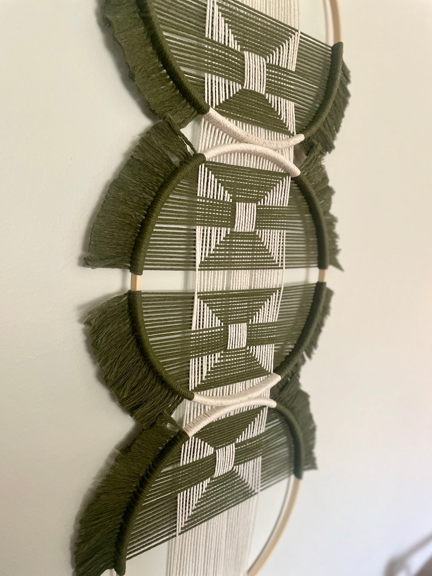 Triple Macra-weave wall hanging